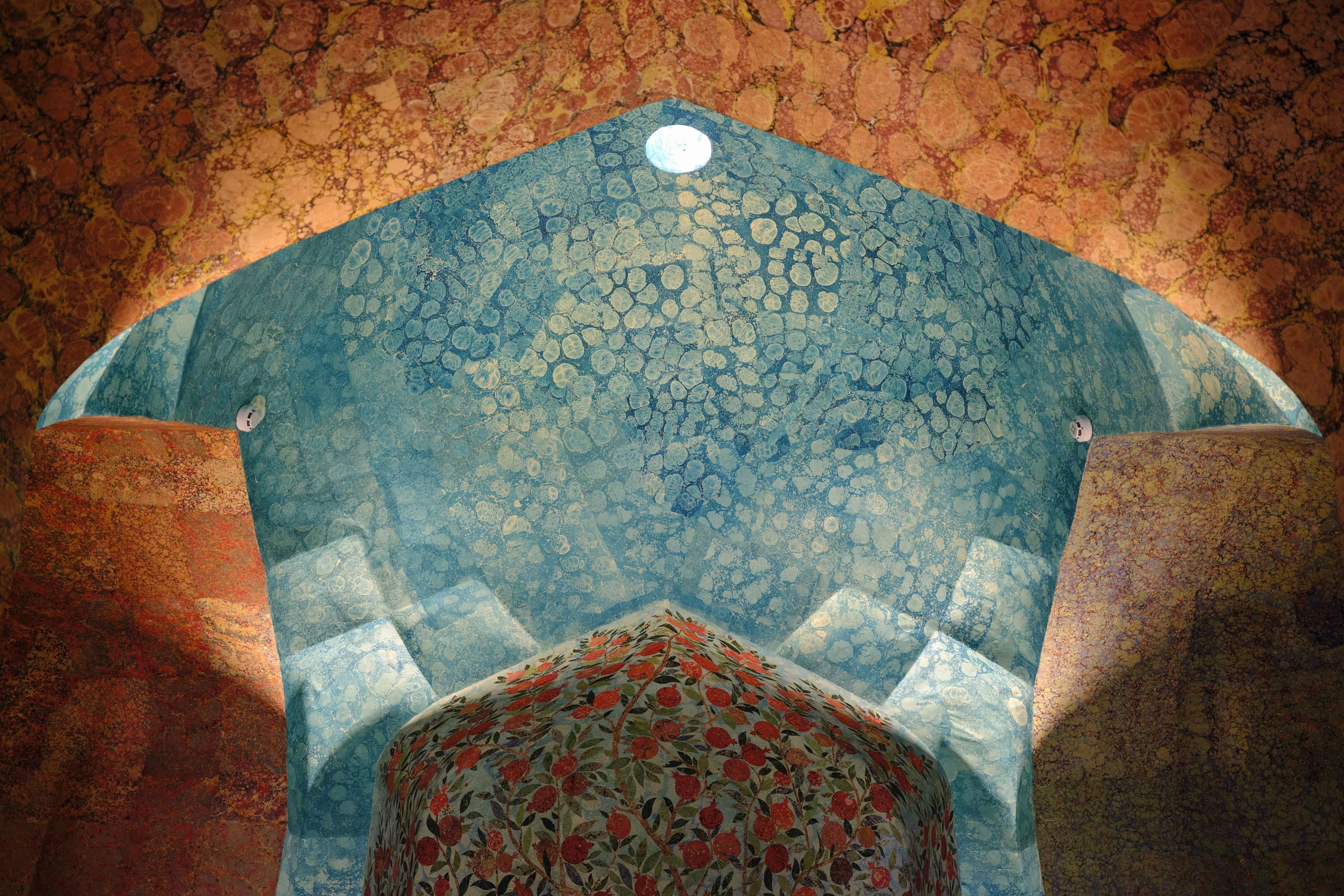 Abru Bahor (ebru) workshop from Davlat Toshev and his students